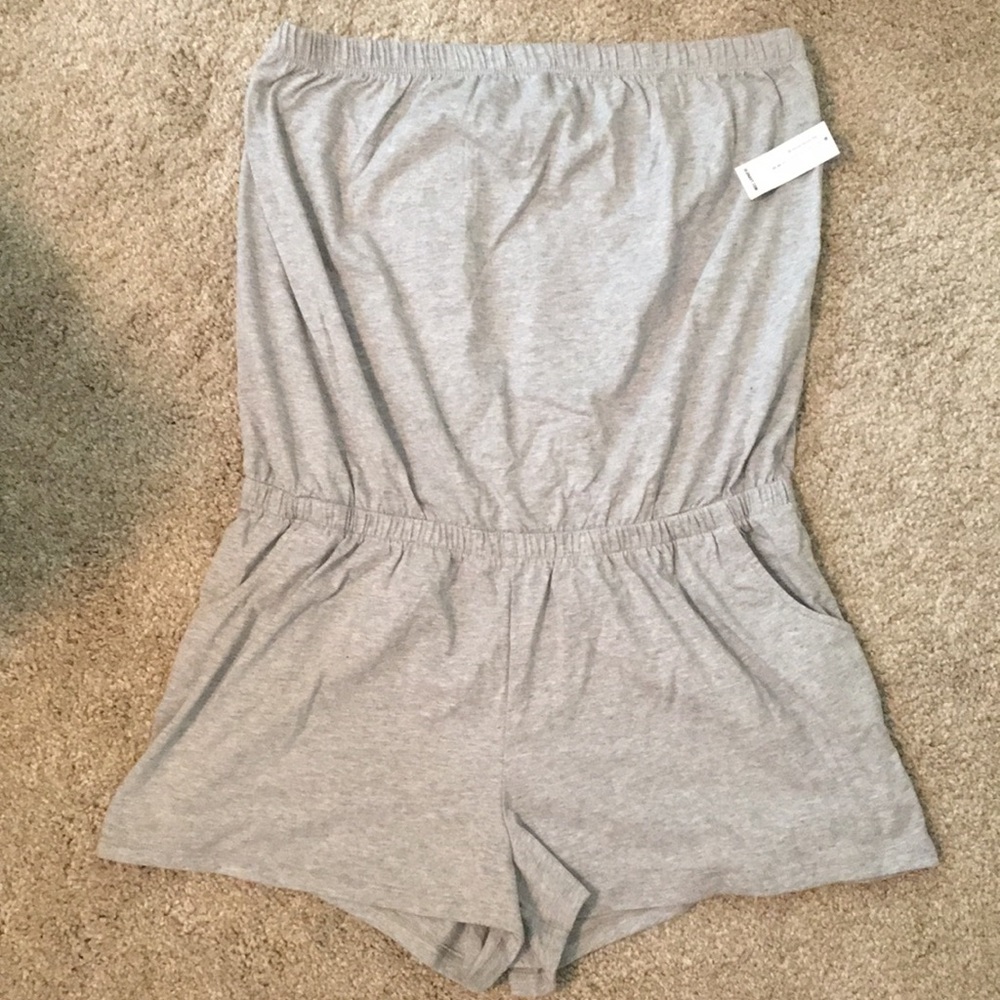 Grey short style romper
